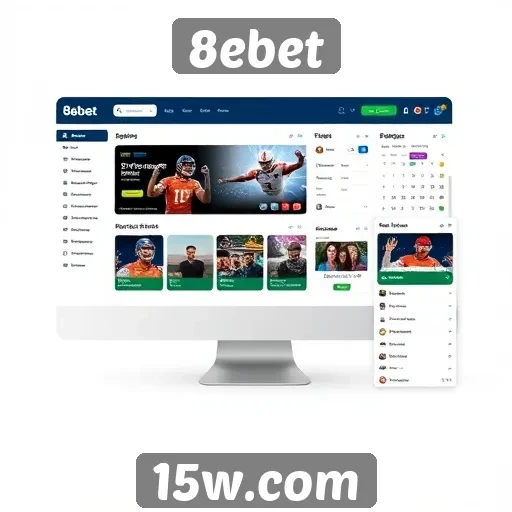 Interface do 8ebet é intuitiva e amigável